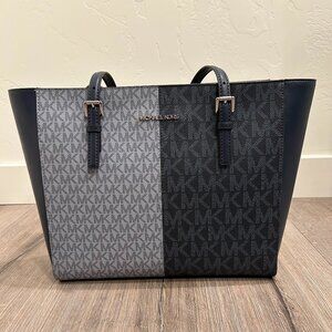 Two-Tone Michael Kors Jet Set Tote NWOT